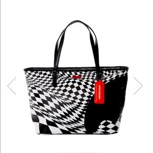 Spray ground Trippy Check Tote NWT